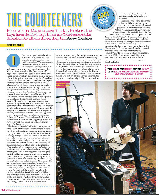 The Courteeners // In The Studio // NME
