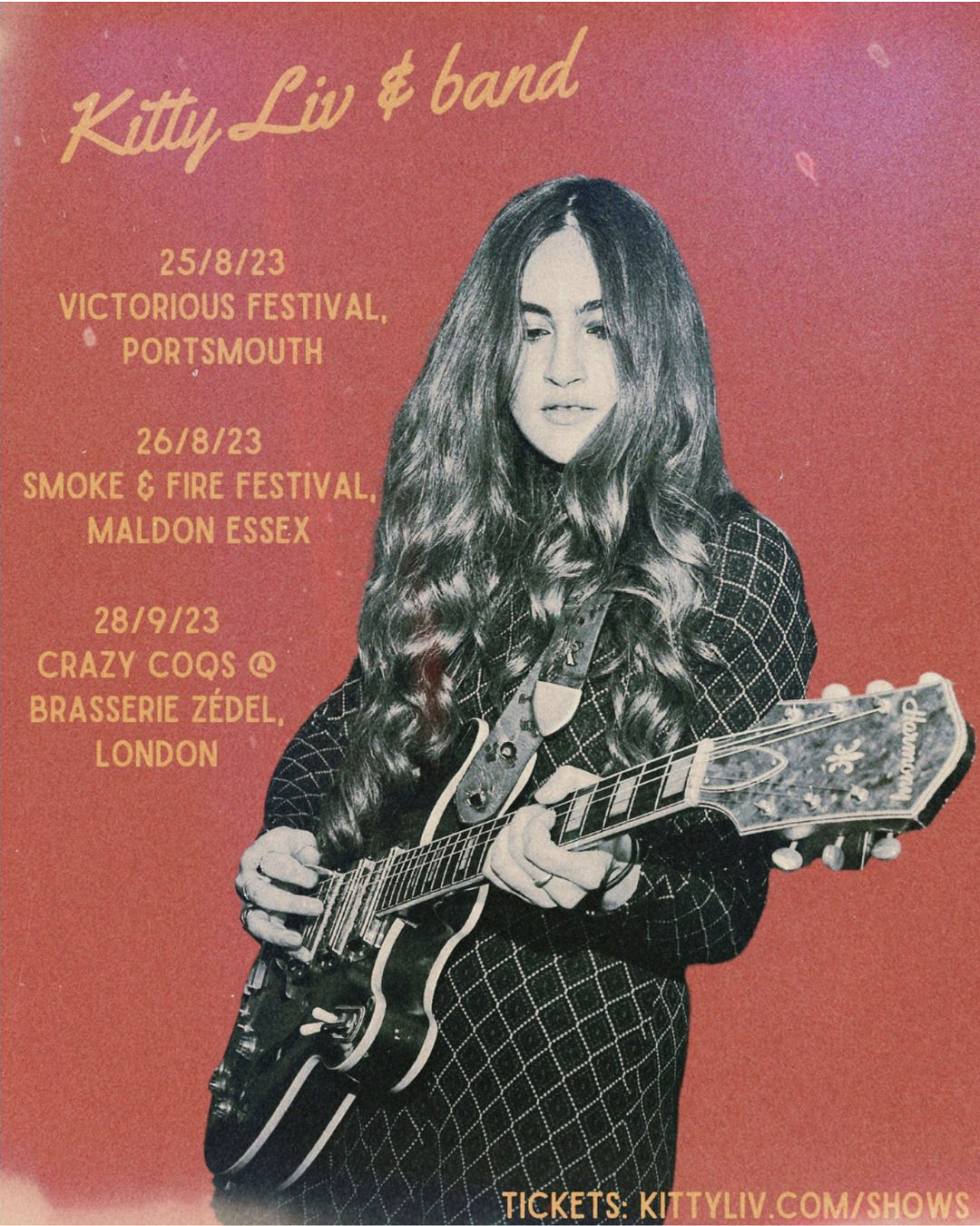 Kitty Liv & Band Tour Poster