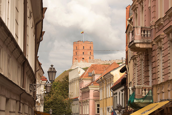 Gediminas Tower from Pilies Street