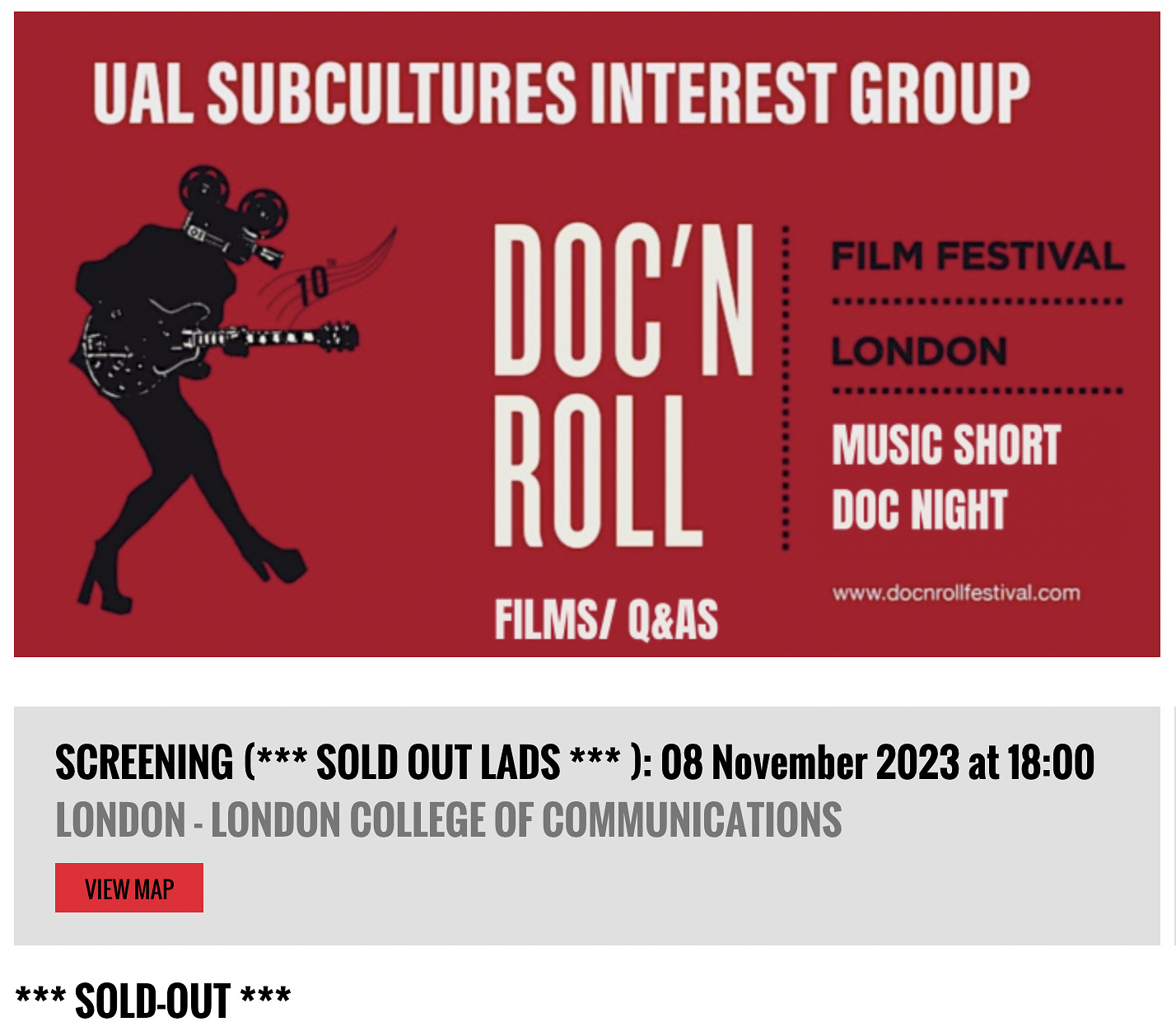Doc'nRoll Film Festival: Short Film Screening